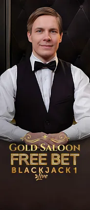 Gold Saloon Free Bet Blackjack Live